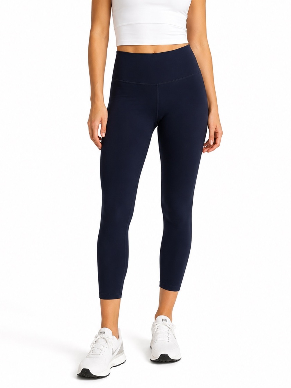 Varley Navy Blue High Rise 7/8 Leggings Size Medium